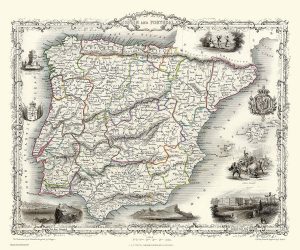 Puzzle Mapa España sXIX