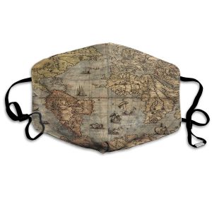 Mascarilla anticovid mapa antiguo